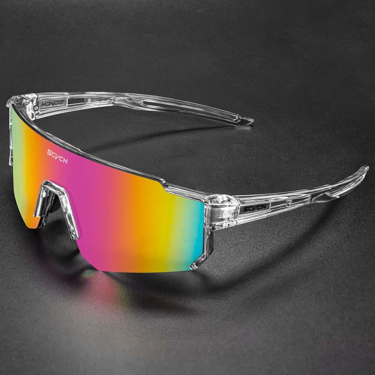 SCVCN UV400 Cycling Glasses for Men MTB Sunglasses Mountain Bike Bicycle Eyewear Women Sports Goggles Road Speed Skating