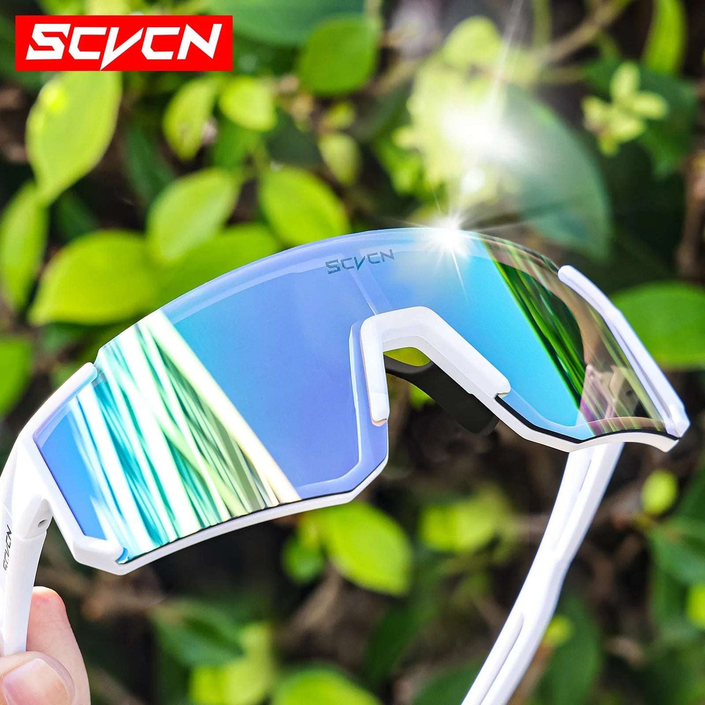 SCVCN UV400 Cycling Glasses for Men MTB Sunglasses Mountain Bike Bicycle Eyewear Women Sports Goggles Road Speed Skating