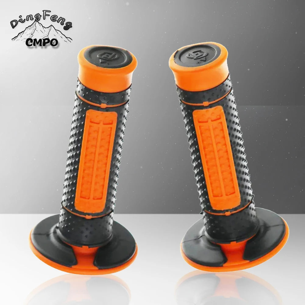 Universal 7/8" 22mm Motorcycle Handlebar Grip - Gel Rubber Hand Grips for KTM Duke & More