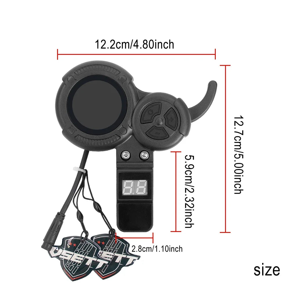 LCD Accelerator Throttle for VSETT 8 8+ 9 9+ For ZERO 8 9 10 8X 10X Z8PRO Electric Scooter Display Throttle Speedmeter Odometer