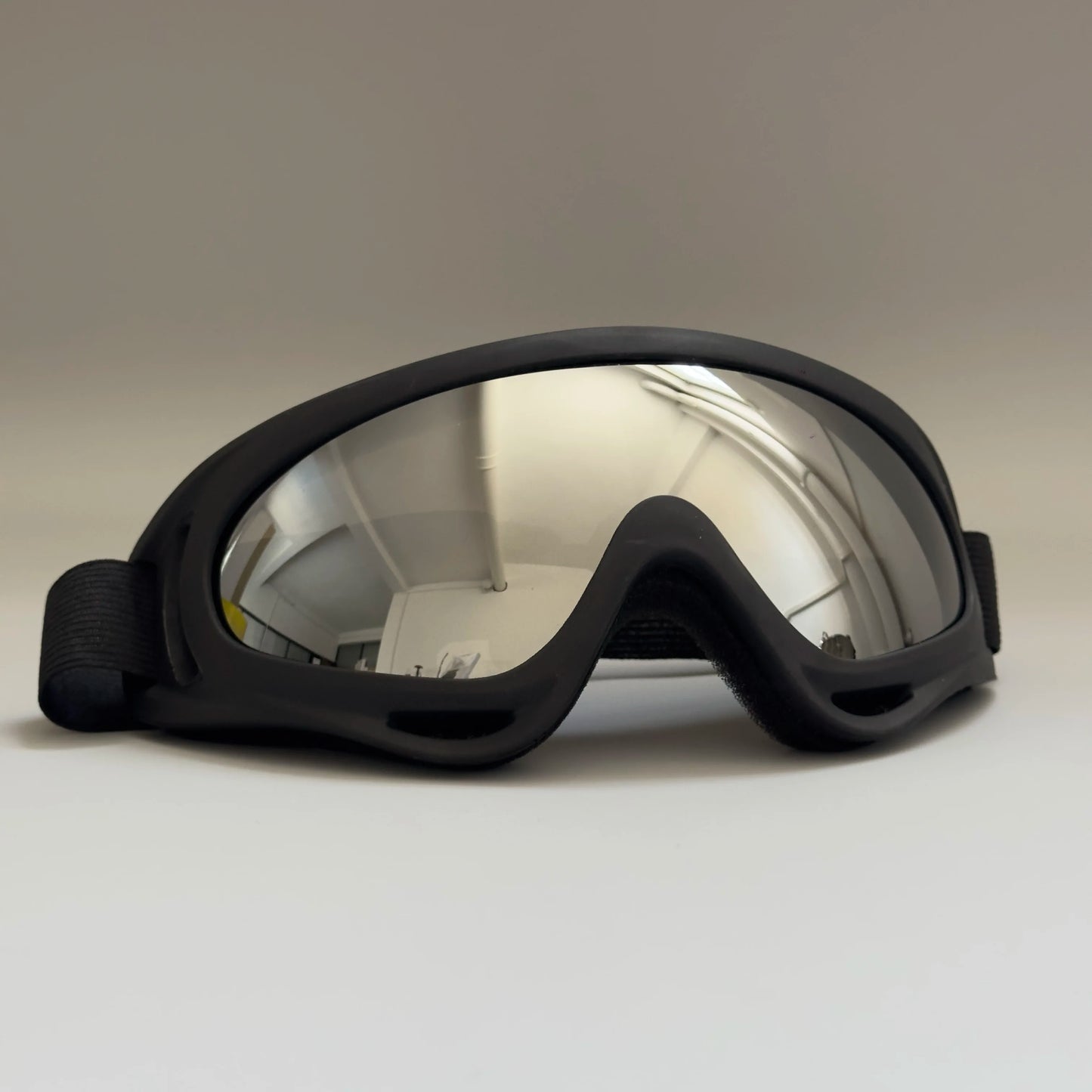 Windproof Mask Goggle HD Motorcycle Outdoor Sport Glasses Eyewear Riding Motocross Summer UV Protection Sunglasses X400-SILVERY