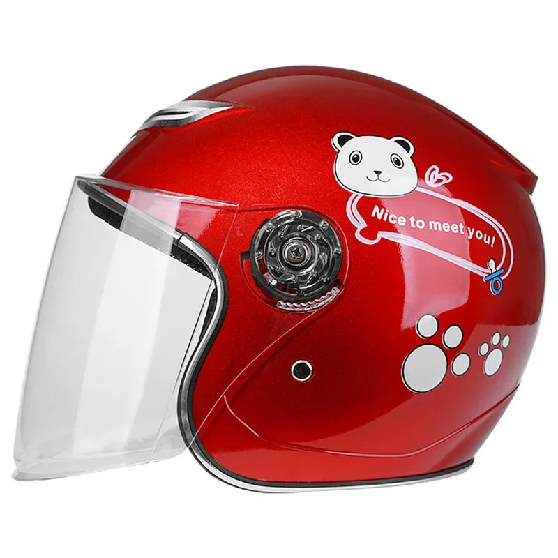 Children Kids Helmet With Cute Cartoon Pattern New Anti-Fall Four Seasons Safety Protection