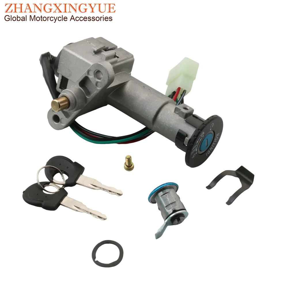 Scooter Ignition Switch Seat Lock Key Set For Sym Jet 4 Symphony S SR 50 125i 35010-Z6A-010