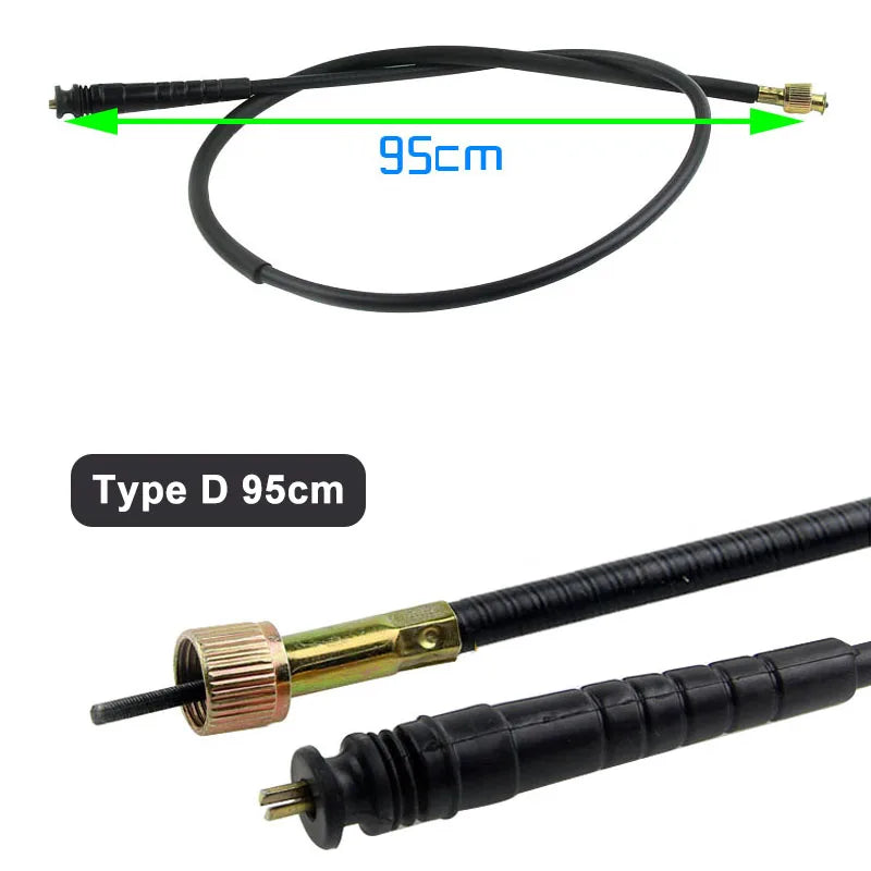 Motorcycle Speedometer Cable Mileage Line 90/95/100/110cm for Chinese Scooter Moped GY6