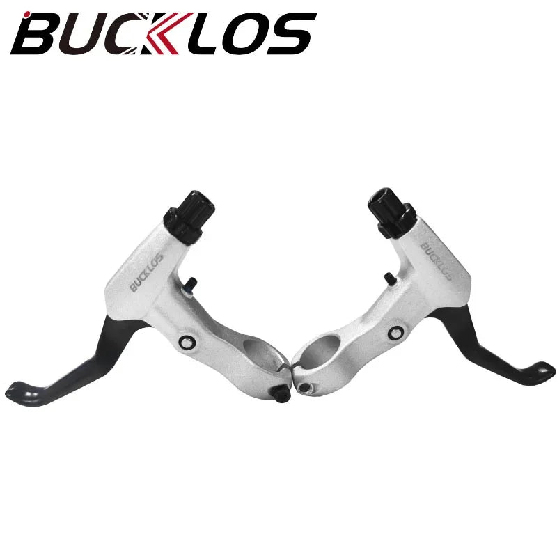 BUCKLOS Bike V Brakes Set with Levers Front Rear Bicycle Caliper Brake Lever MTB Road Cycling V-Brake Set Brake Lever-White
