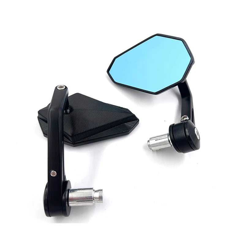 17-22mm Bar End Mirror For Motorcycle Aluminum Alloy Mirror Universal For Suzuki SV 400 650 CFMOTO 250NK Honda Hornet CBR Ducati
