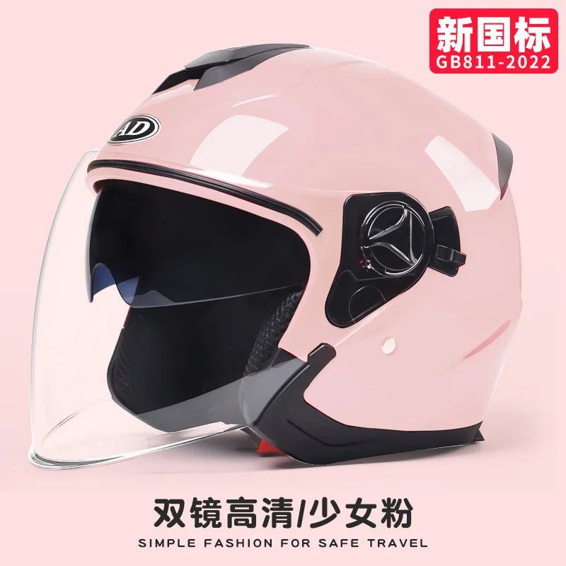 Electric Car Helmet Ladies Winter Warm Battery Car Helmet Four Seasons Motorcycle Half Helmet Male 668-5 China