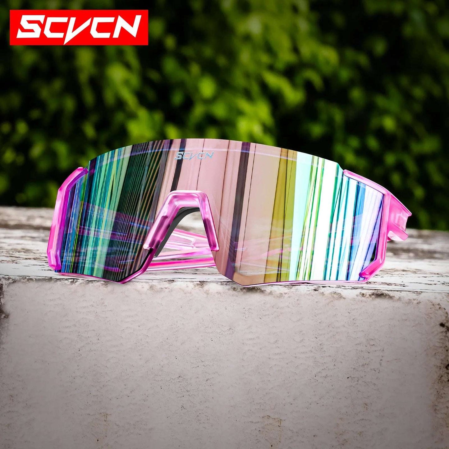 SCVCN UV400 Cycling Glasses for Men MTB Sunglasses Mountain Bike Bicycle Eyewear Women Sports Goggles Road Speed Skating