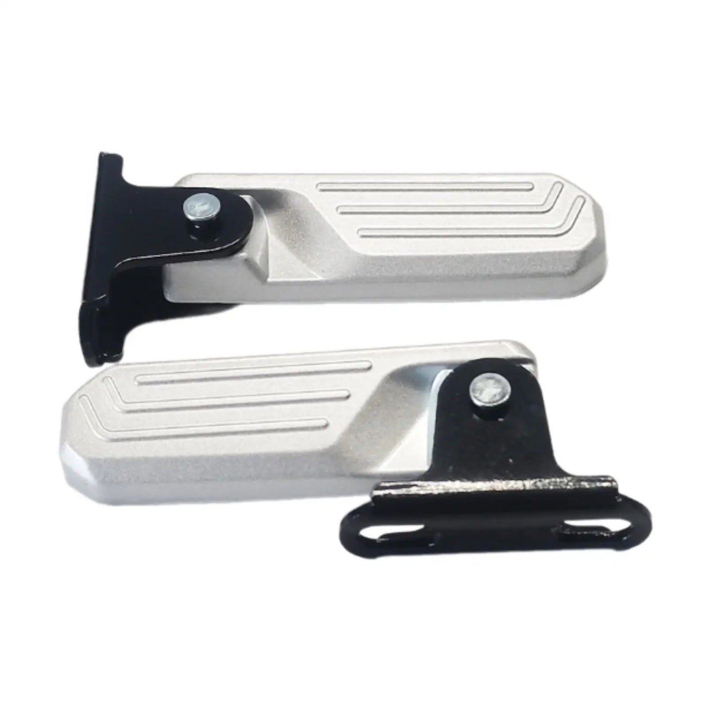 2Pcs Electric Bike Front Foot Pegs Easy to Install Pedal Board Foot Supports Anti Slip Folding Footrests for U1 U+ Fittings