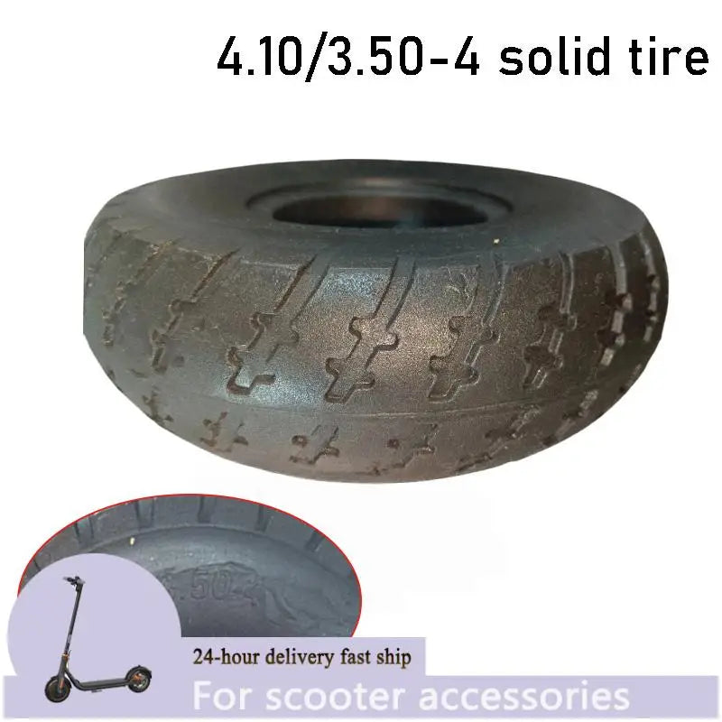 4.10/3.50-4 Solid Explosion proof Tires for Amusement Vehicle Warehouses Handcarts Scooters Non Inflatable Tires