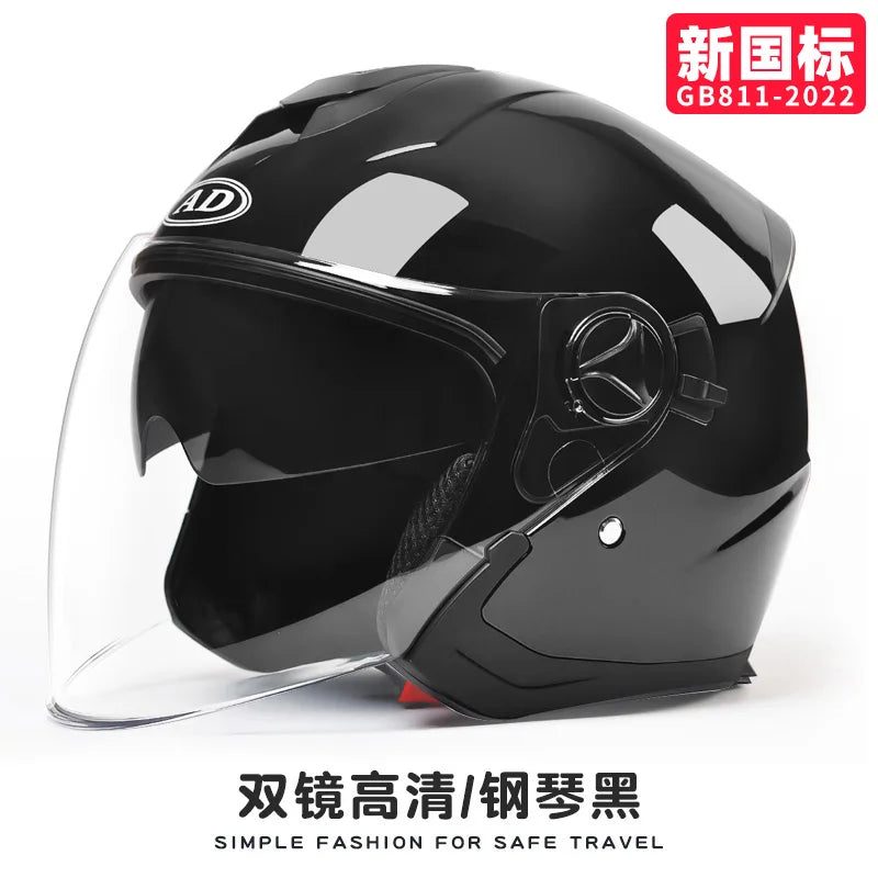 Electric Car Helmet Ladies Winter Warm Battery Car Helmet Four Seasons Motorcycle Half Helmet Male 668-9 China