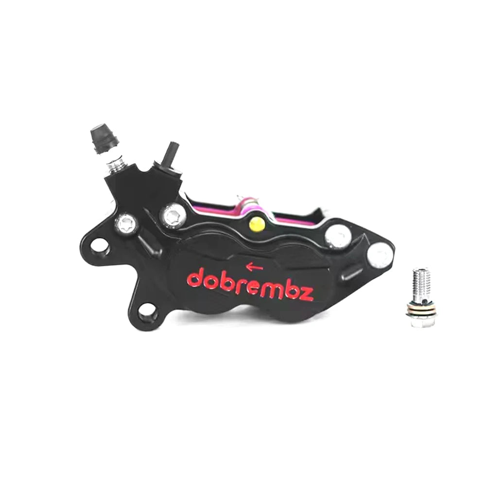 Universal Motorcycle Brake Caliper Axial Brake Pump 4Piston 40mm Mounting For Honda Kawasaki Yamaha RSZ M3 NIU Scooter Dirt Bike Black left