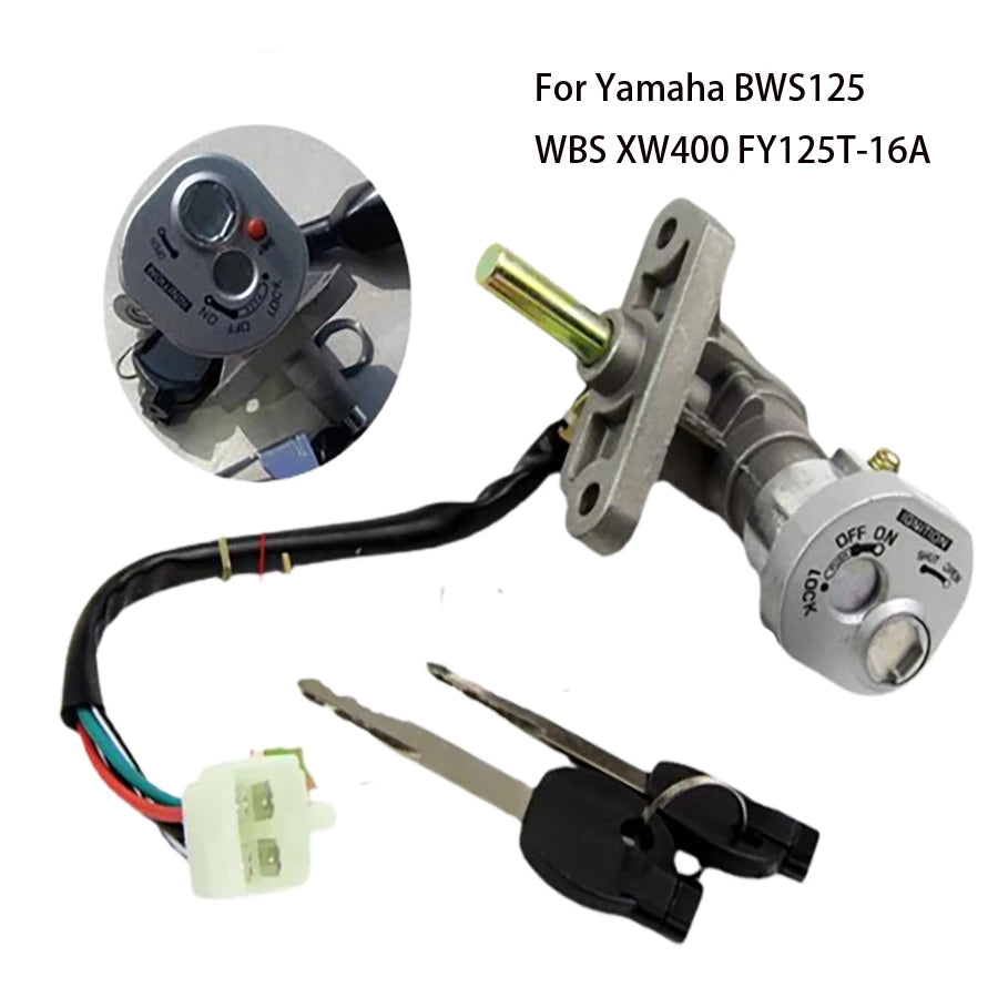 B016 Motorcycle Ignition Switch For Yamaha BWS125 WBS XW400 FY125T-16A BWS'X FY-YMTBWS 4 Pin Plug