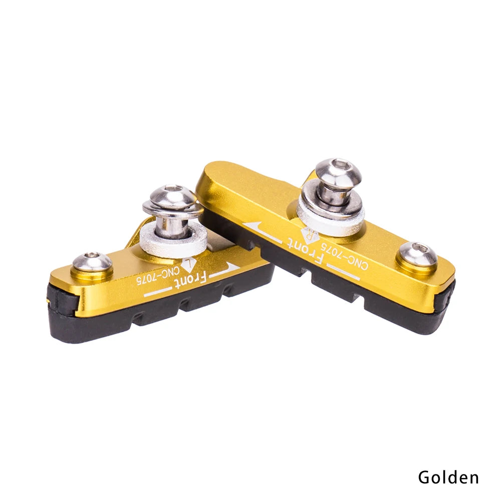 ZTTO Road Bike Brake Shoes C Caliper Hoof Replaceable Rubber Pads CNC Shell Block For Aluminum Alloy Rims Friction Wheel Brake