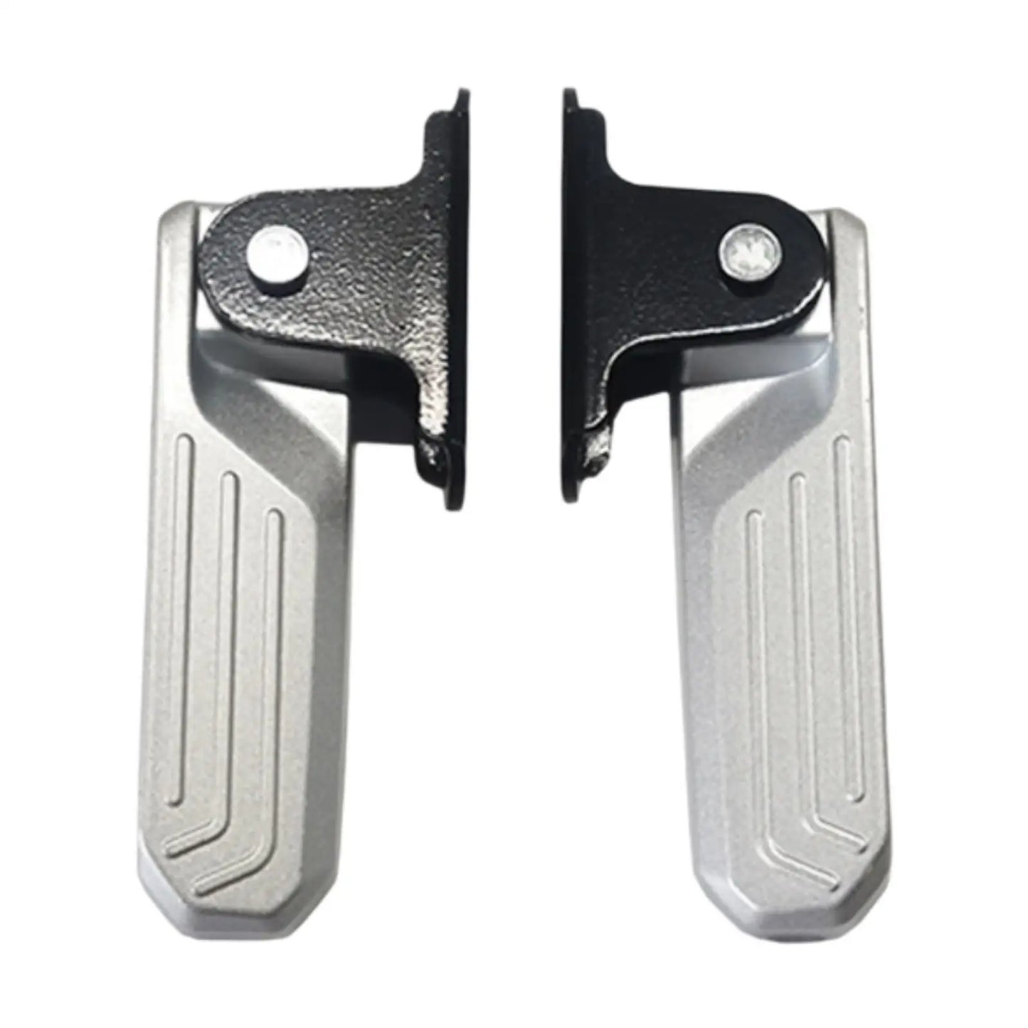 2Pcs Electric Bike Front Foot Pegs Easy to Install Pedal Board Foot Supports Anti Slip Folding Footrests for U1 U+ Fittings
