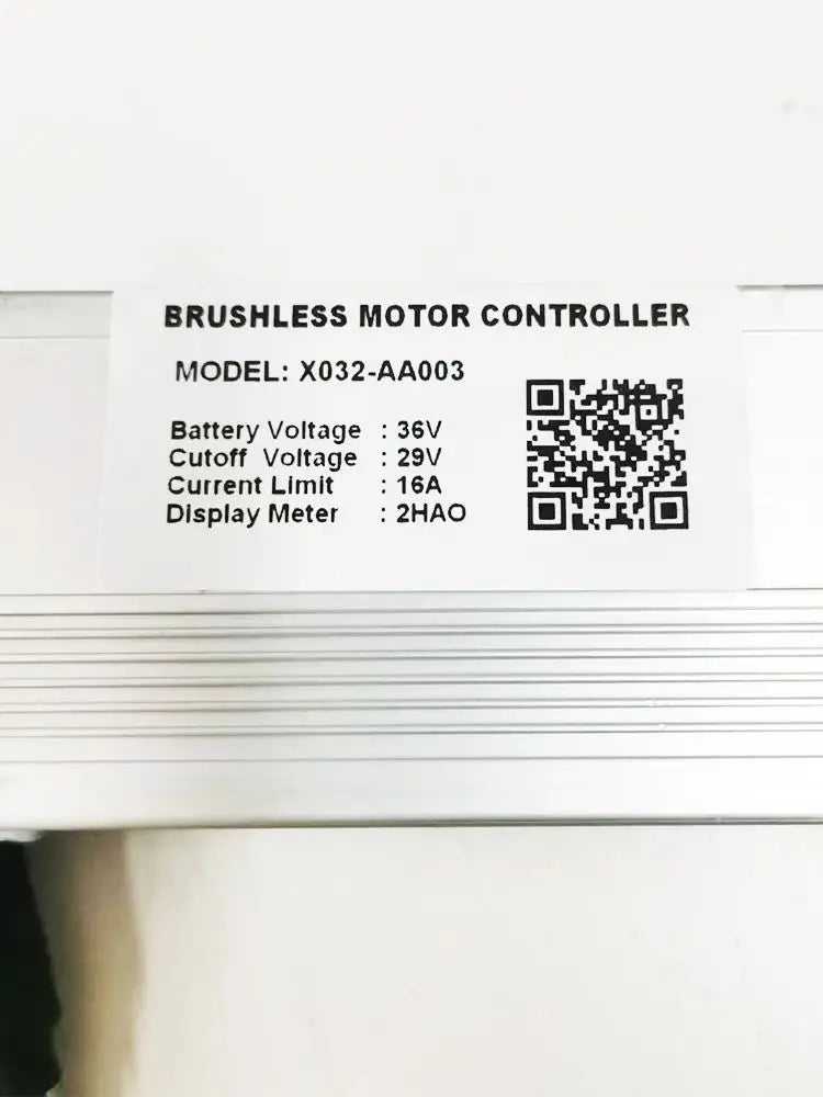 BRUSHLESS MOTOR CONTROLLER X032-AA003 36V 16A 2HAO (customized) for ebike conversion KIT X032-AA003