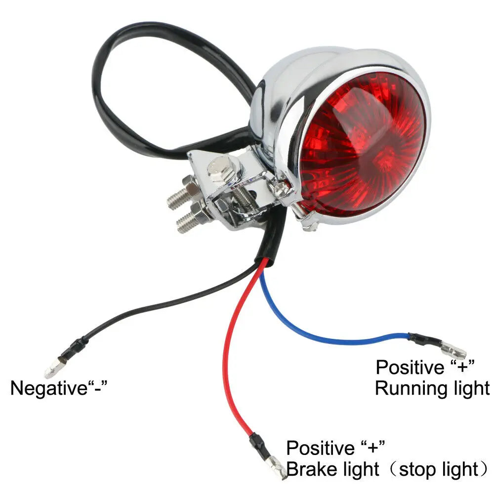 Motorcycle LED Rear Tail Light Brake Stop Lamp Moto LED Tail Light for Bobber Chopper Cafe