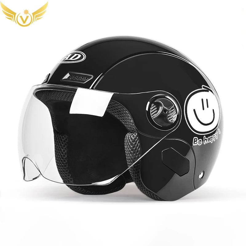 Electric Women Motoctcle Helmet Moped Helmets With Visors Pink Summer For Vespa Bicycle