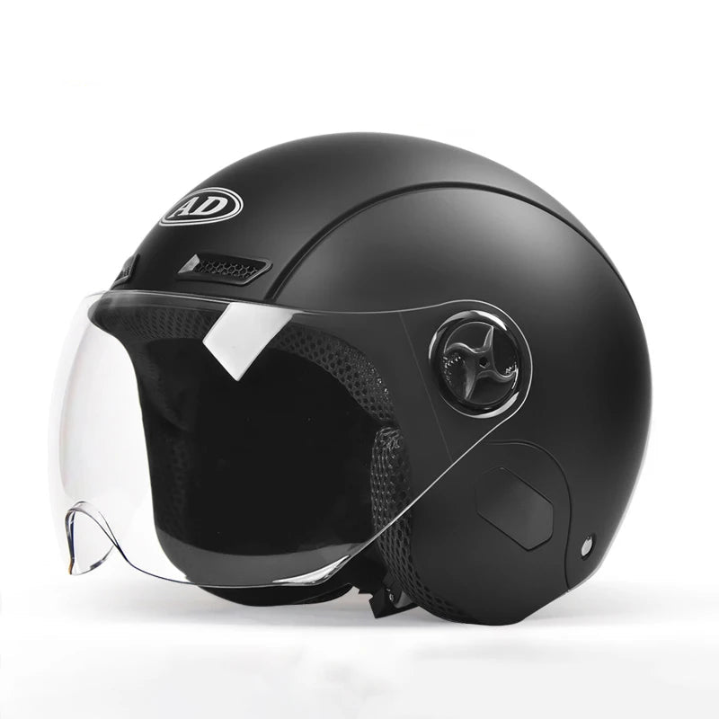 Electric Women Motoctcle Helmet Moped Helmets With Visors Pink Summer For Vespa Bicycle