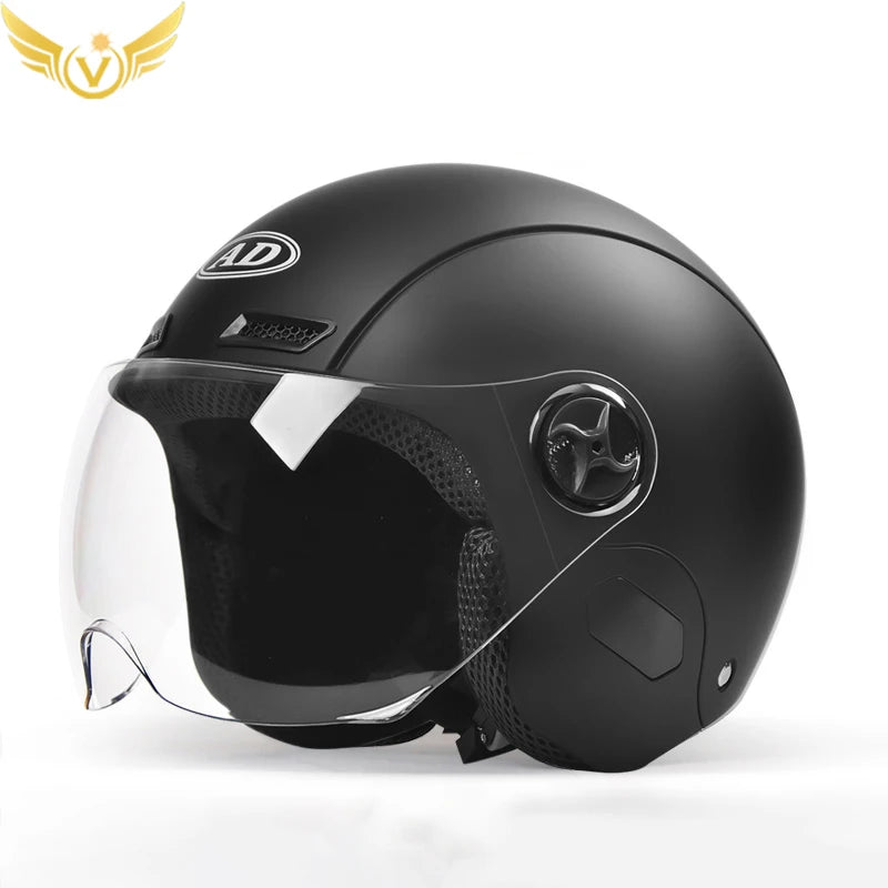 Electric Women Motoctcle Helmet Moped Helmets With Visors Pink Summer For Vespa Bicycle