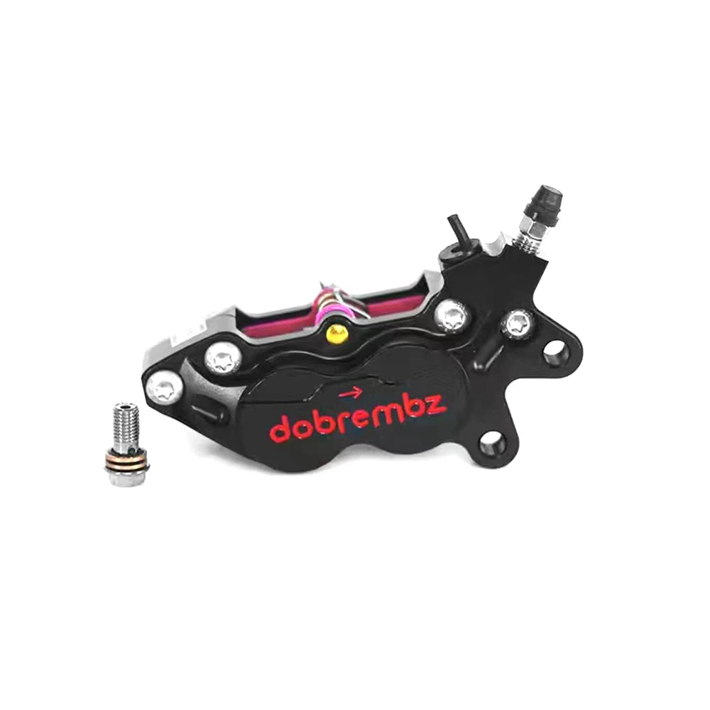 Universal Motorcycle Brake Caliper Axial Brake Pump 4Piston 40mm Mounting For Honda Kawasaki Yamaha RSZ M3 NIU Scooter Dirt Bike Black right