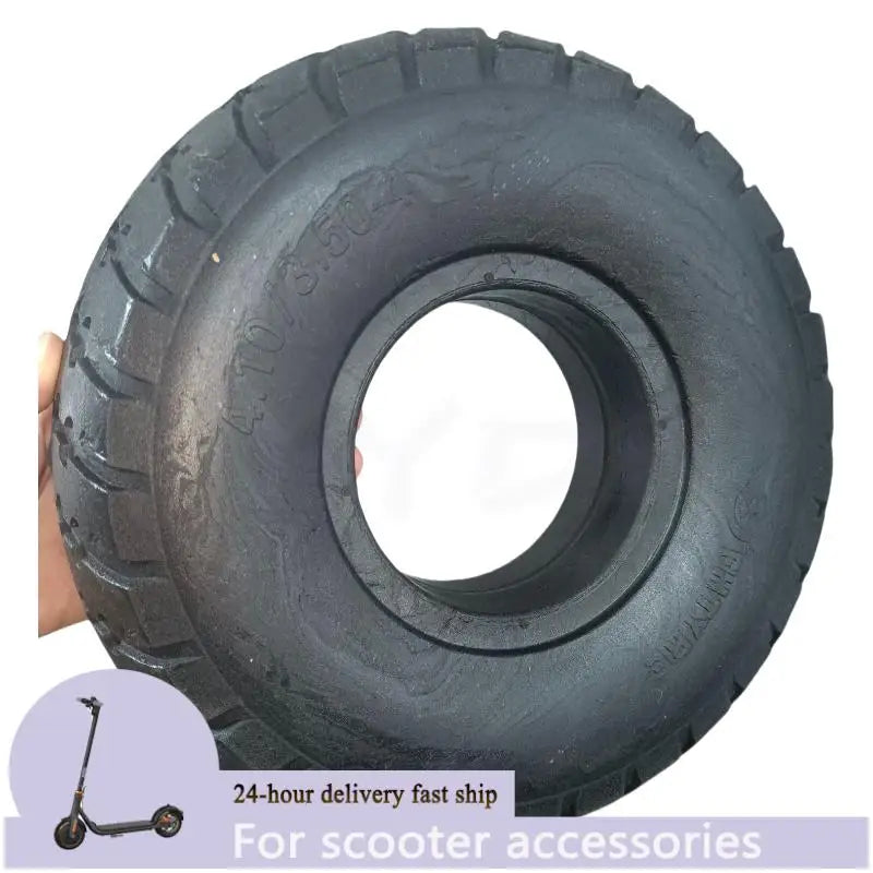 4.10/3.50-4 Solid Explosion proof Tires for Amusement Vehicle Warehouses Handcarts Scooters Non Inflatable Tires