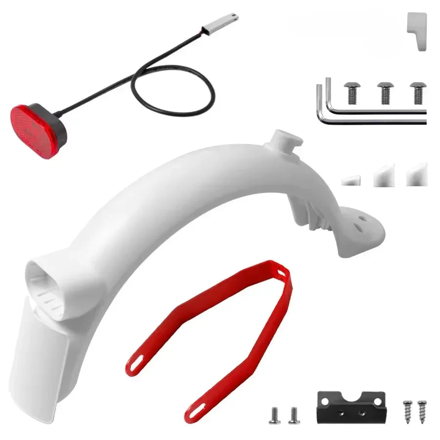 Rear Mudguard for Xiaomi 3 M365 Pro PRO 2 1S Electric Scooter Skateboard Tire Splash Mud Guard Bracket Set Back Taillight Fender