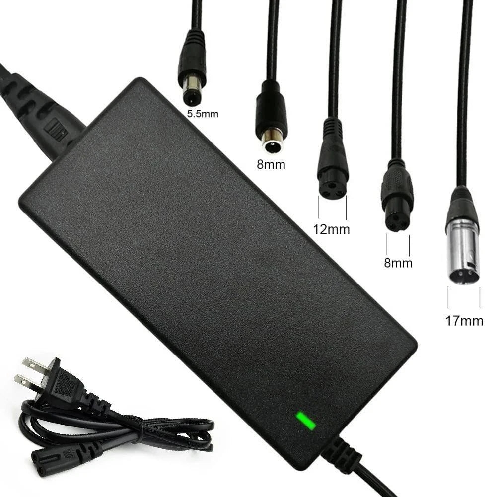Brand New Power Adapter AC 100-240V Black DC 42V 2A Electric Scooter Accessories US/ EU/ UK Plug For 24-36v Lithium Battery