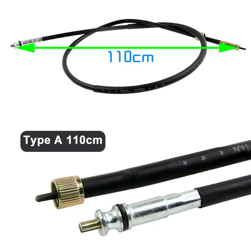 Motorcycle Speedometer Cable Mileage Line 90/95/100/110cm for Chinese Scooter Moped GY6