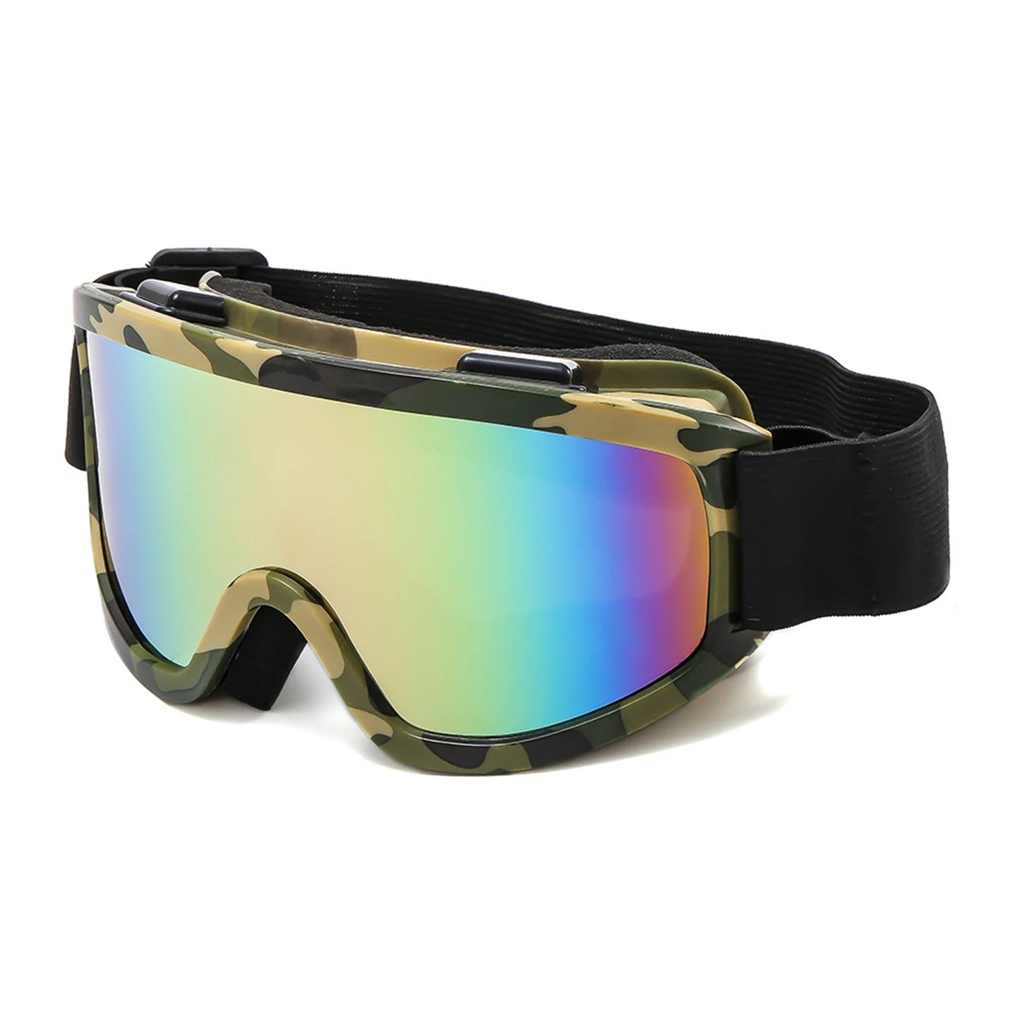 Large Frame Ski Goggles with Colorful Lens Anti-Collision Anti-Glare Lens Outdoor Sport Snow Snowboard for Snowboarding Skiing 6