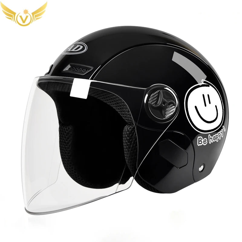 Electric Women Motoctcle Helmet Moped Helmets With Visors Pink Summer For Vespa Bicycle 3