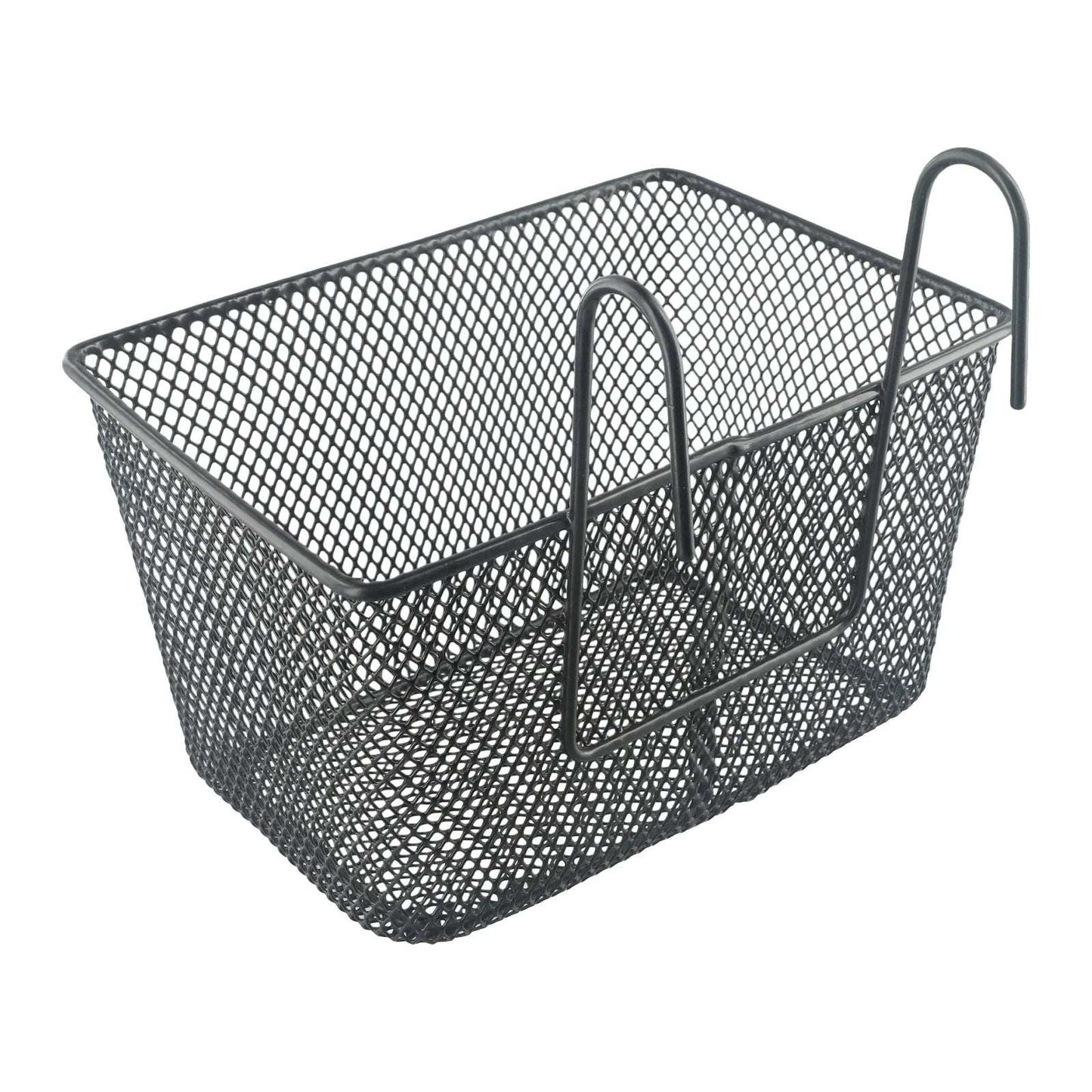 1pc E-bike Metal Mesh Bike Basket Front Handlebar Shopping Storage Kids 25x17x15CM E-Scooter Bicycle Front Handlebar Basket