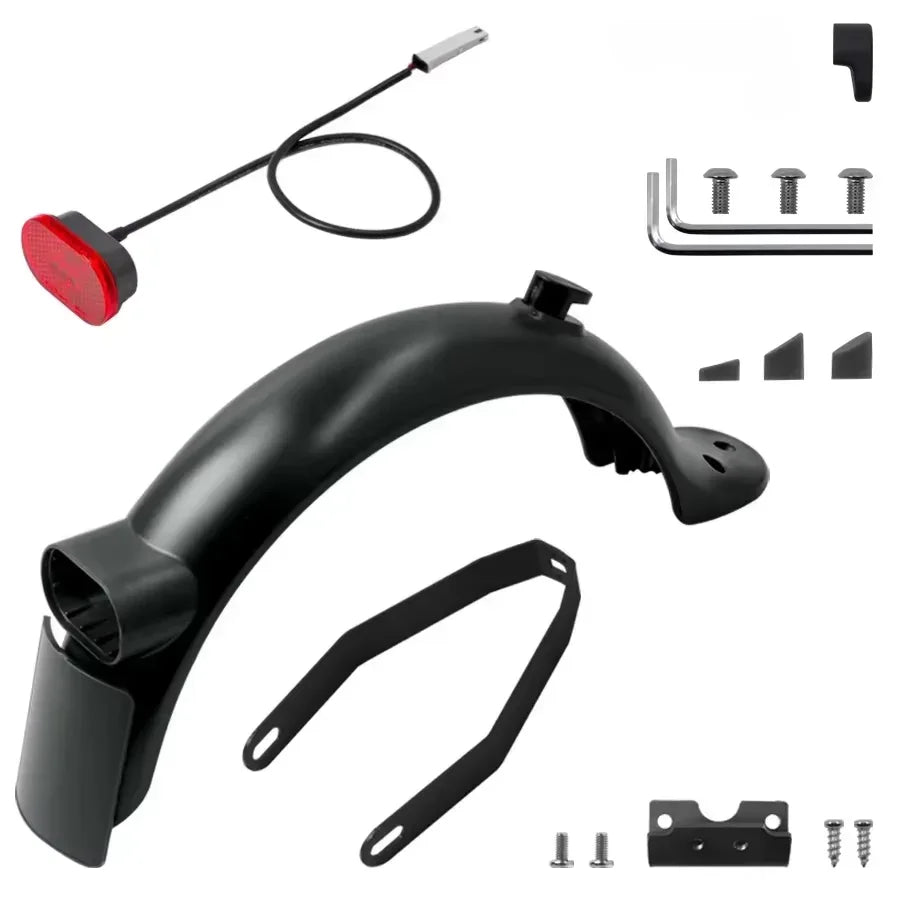 Rear Mudguard for Xiaomi 3 M365 Pro PRO 2 1S Electric Scooter Skateboard Tire Splash Mud Guard Bracket Set Back Taillight Fender