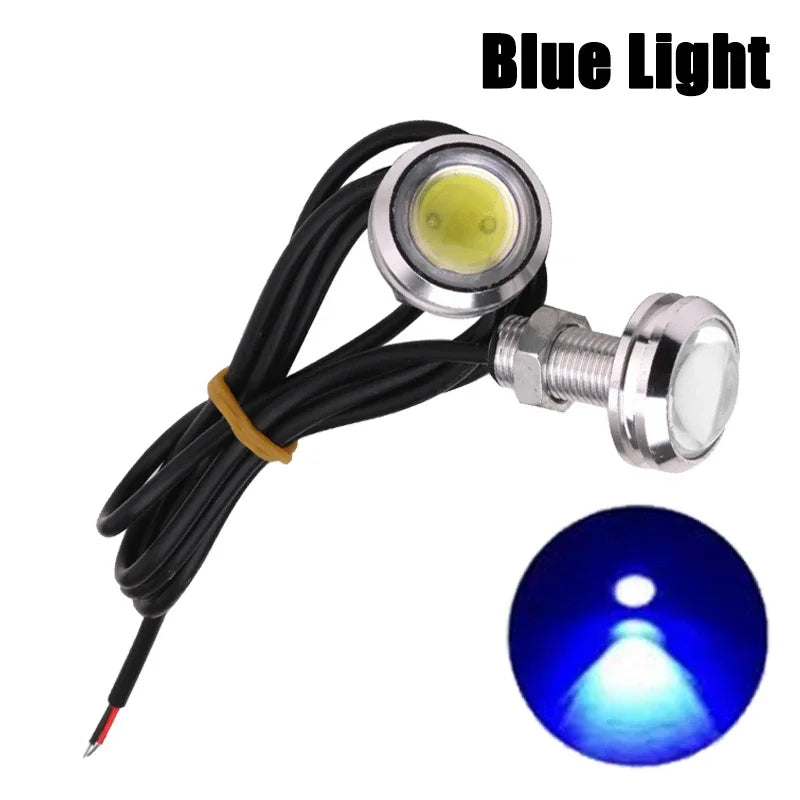 2Pcs Universal Car Motor Eagle Eye DRL Led Daytime Motorcycle Backup Reversing Parking Signal Automobiles Lamps Car Styling 12V
