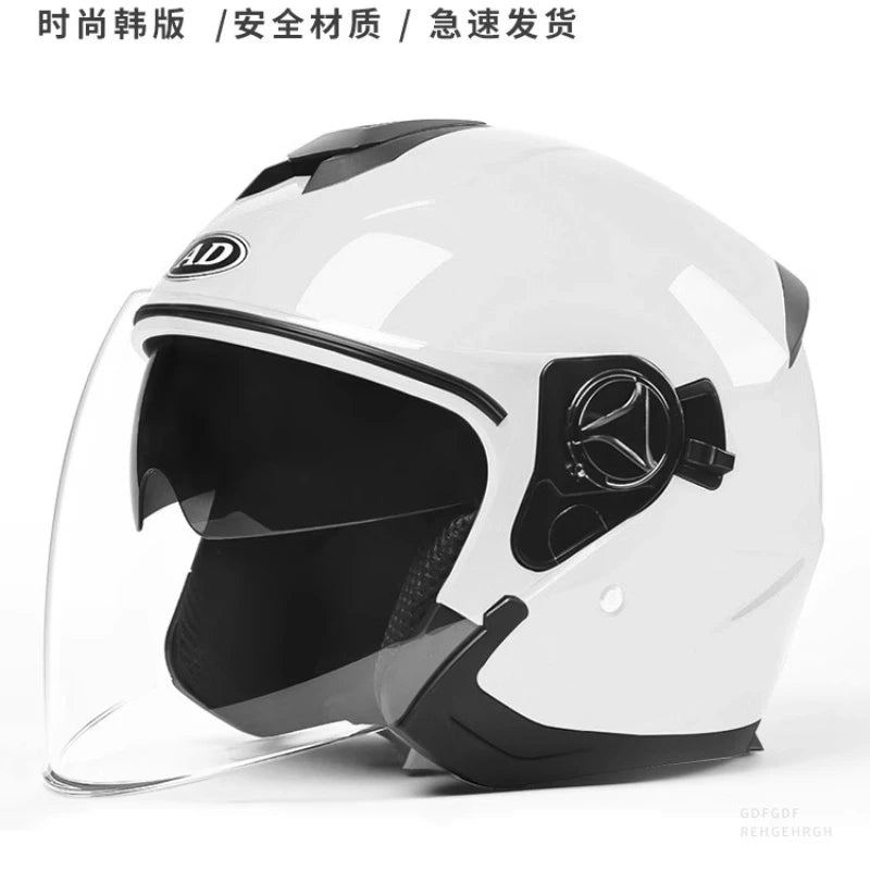 Electric Car Helmet Ladies Winter Warm Battery Car Helmet Four Seasons Motorcycle Half Helmet Male
