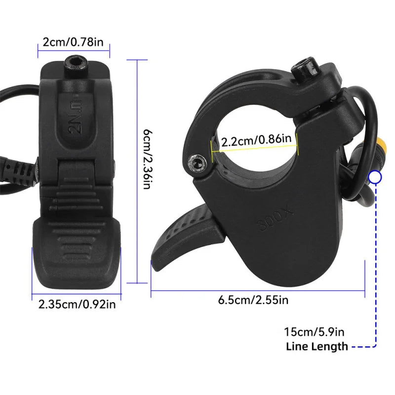 Electric Scooter Bike Thumb Throttle Speed Control Accelerator for Kugoo G3 Pro KuKirin G4 Max Right/Left Finger Lever Throttle
