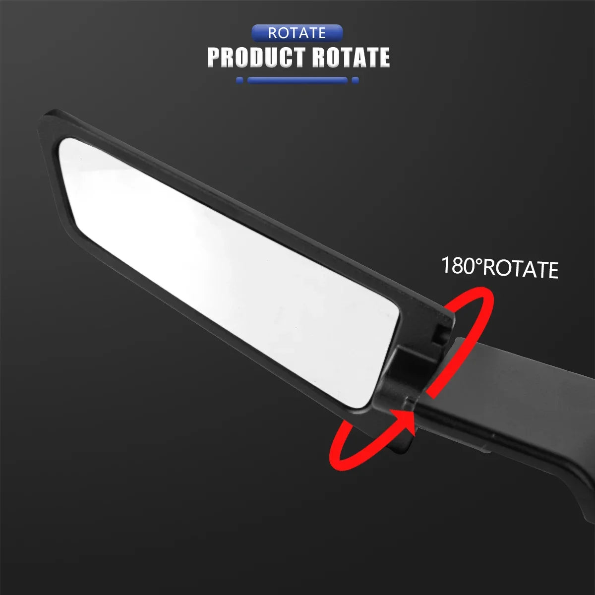 Motorcycle Side View Mirror For Kawasaki Z1000 Z900 Z800 Z750 Z650 Z400 Z300 Z250 Z125 Rearview Mirrors Kits Rotate Adjustable
