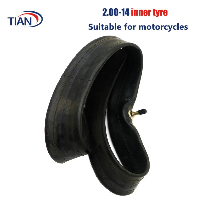 Motorcycle Air Chamber 14 Inch 2.00-14 Inner Tube for Dirt Bike Pit Bike Off Road Motorcycle Tyre