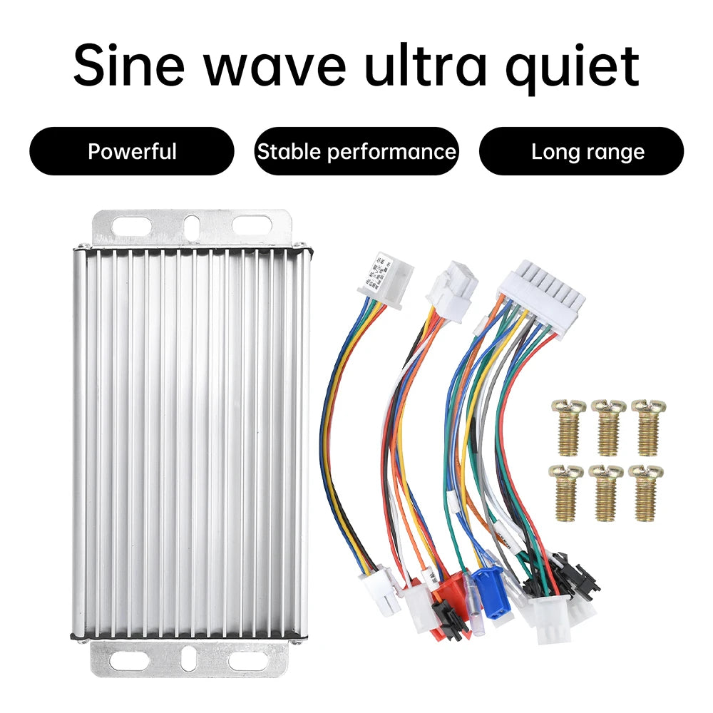 48V 60V 72V 50A Sine Wave Electric Bike Controller 500-3000W Universal Brushless Motor Silent Drive For E-scooter Motorcycle