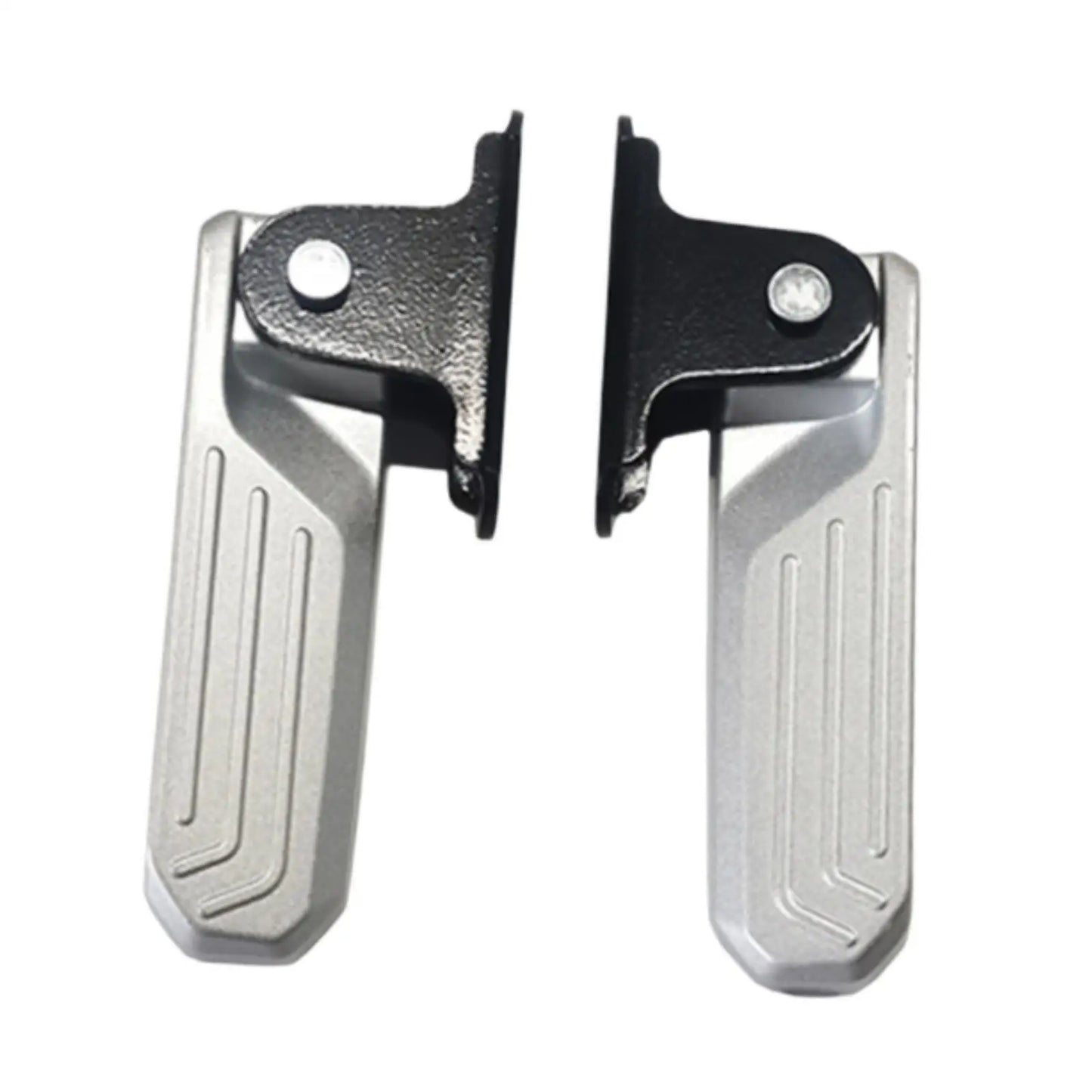 2Pcs Electric Bike Front Foot Pegs Easy to Install Pedal Board Foot Supports Anti Slip Folding Footrests for U1 U+ Fittings