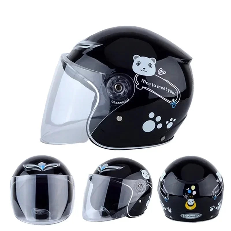 Children Kids Helmet With Cute Cartoon Pattern New Anti-Fall Four Seasons Safety Protection