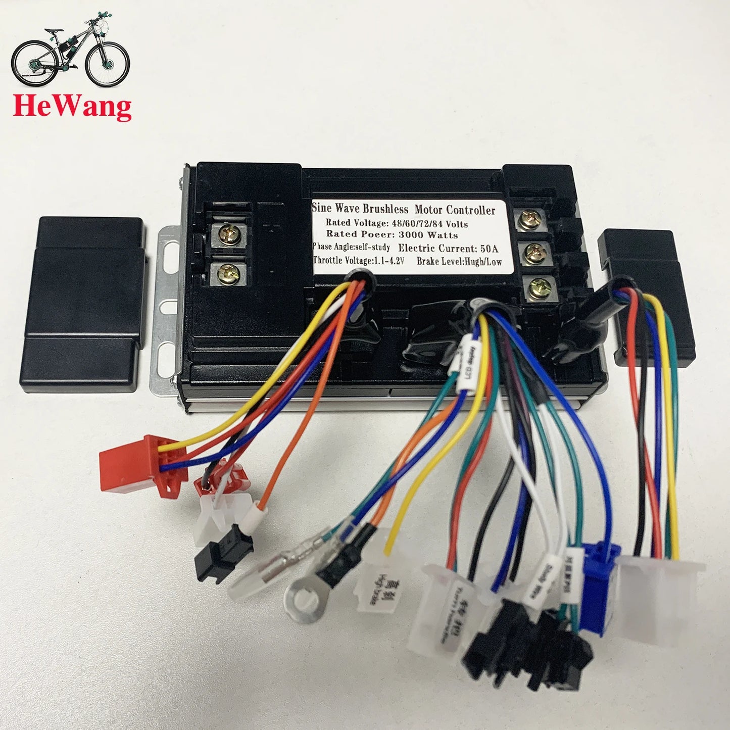 three mode sine wave controller 48V 52V 60V 72V 1500W 2000W 2500W 3000W e-bike brushless moter dc controller 50A for E-scooter