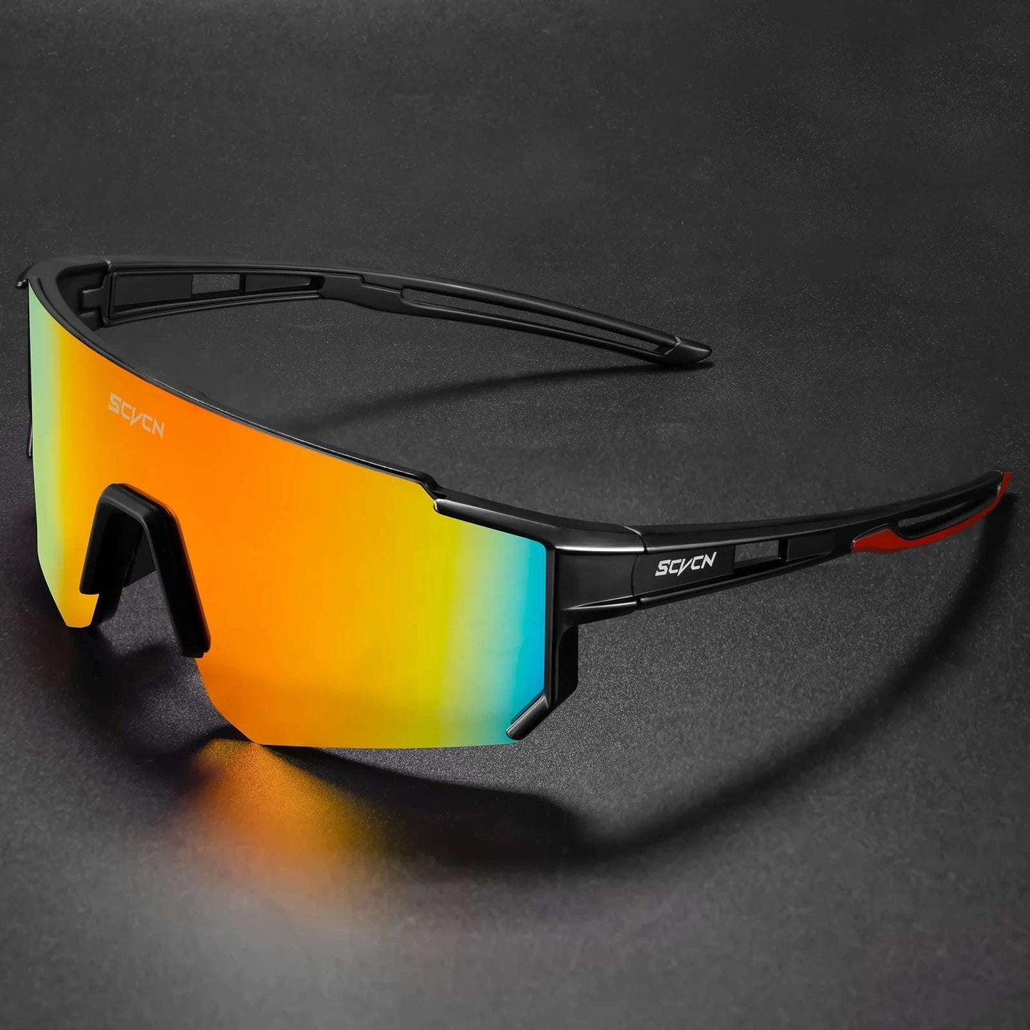 SCVCN UV400 Cycling Glasses for Men MTB Sunglasses Mountain Bike Bicycle Eyewear Women Sports Goggles Road Speed Skating