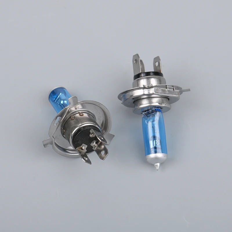 2 Pcs New H4 P43T 12V 35/35W Scooter Motorcycle Headlight Bulbs Quartz Super White Xenon Halogen Bulb