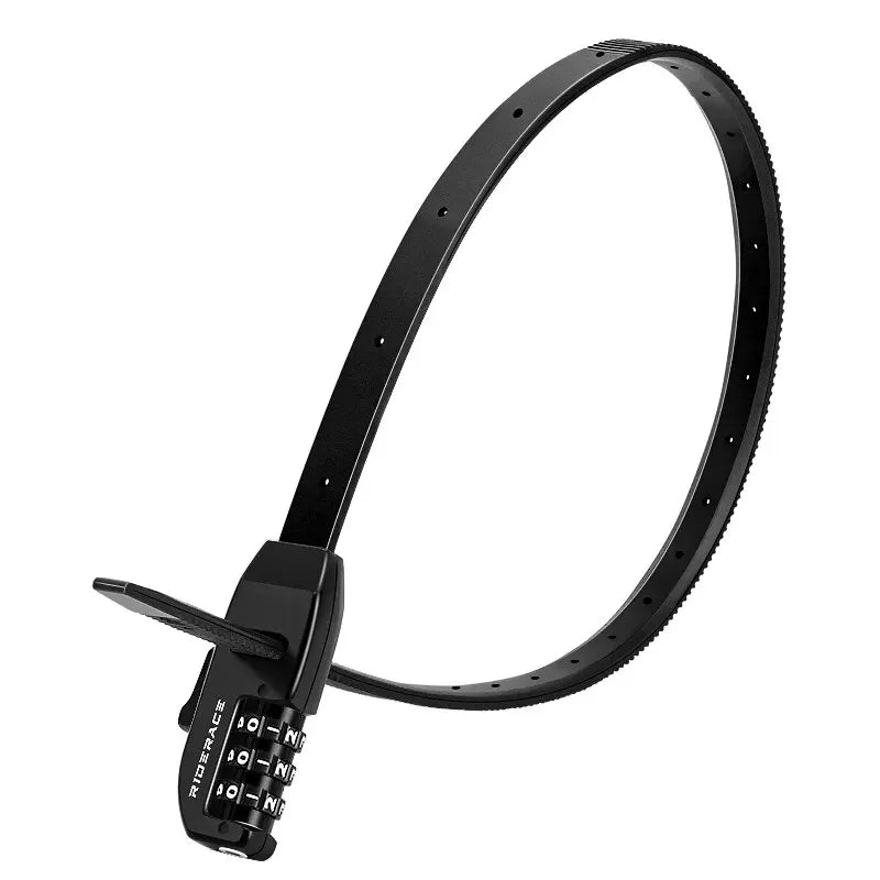 RIDERACE Password Tie Lock Multipurpose Bicycle Electric Scooter Motorcycle Portable Anti-theft 3 Digit Bike Helmet Lock Black black