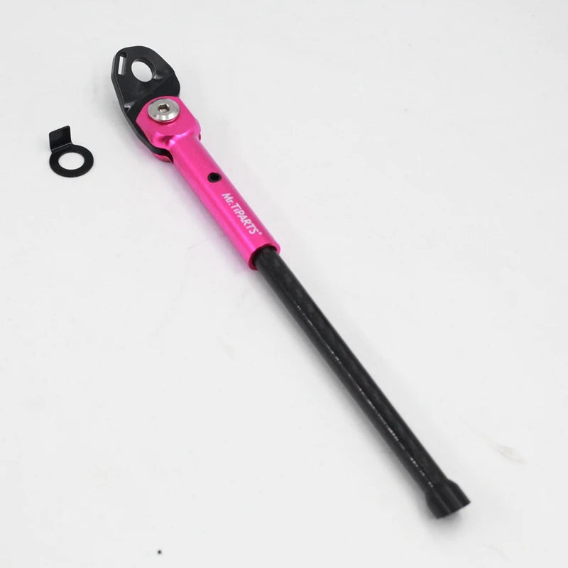 P line T line Kickstand for Brompton Folding Bicycle Special Carbon Fiber Foot Support Kickstand carbon rose red