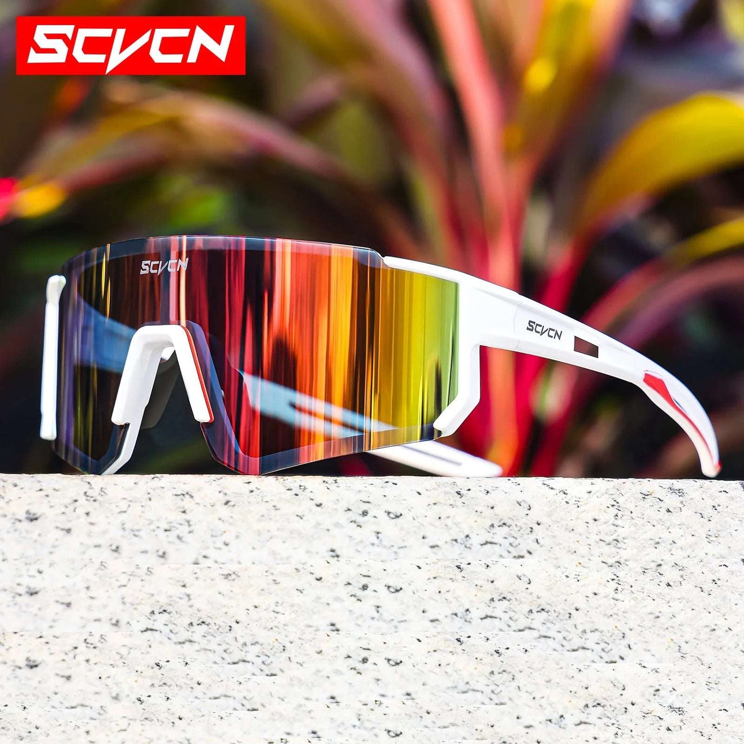 SCVCN UV400 Cycling Glasses for Men MTB Sunglasses Mountain Bike Bicycle Eyewear Women Sports Goggles Road Speed Skating