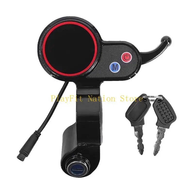 242F Electric Scooter Display Screen 6 Pin LCD Dashboard Display Screen Throttles Instrument Panel Power Switches Enduring