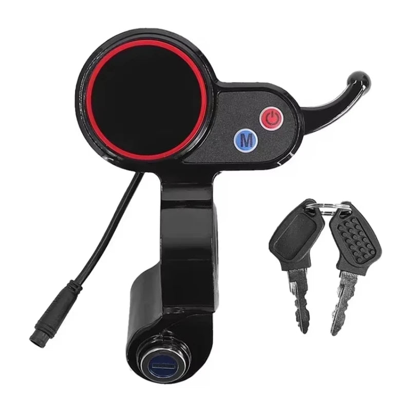 6 Pin LCD Display For Hitway H5 Electric Scooter Kickscooter Display With Locking Instrument Accessories Dashboard Part