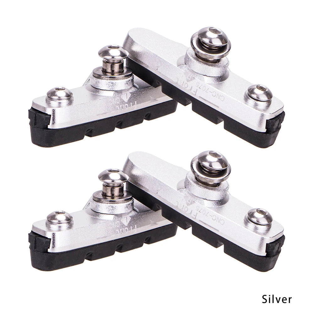 ZTTO Road Bike Brake Shoes C Caliper Hoof Replaceable Rubber Pads CNC Shell Block For Aluminum Alloy Rims Friction Wheel Brake